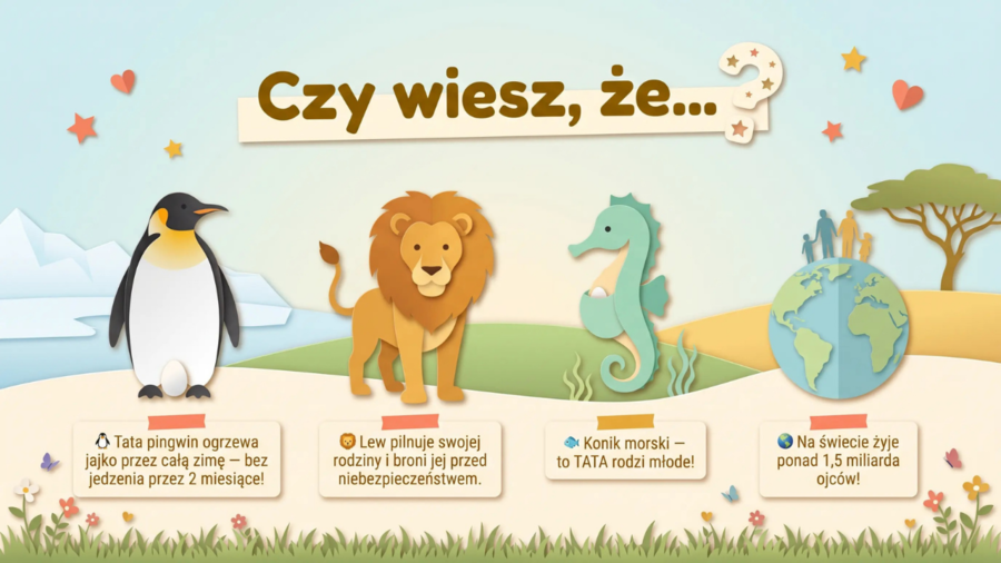 Dzień Ojca – prezentacja edukacyjna lub gazetka szkolna z historią, ciekawostkami, wierszem i pomysłami na prezent