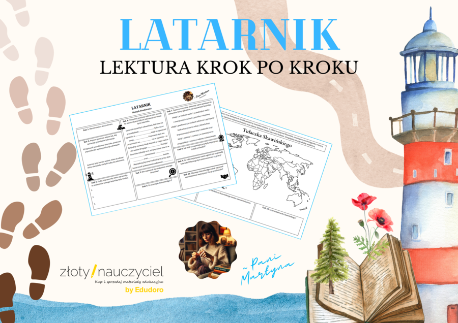 LATARNIK: Krok po kroku – karta pracy do lektury
