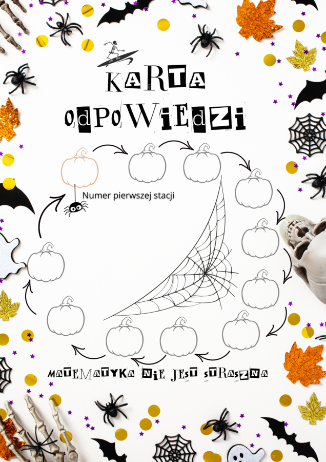Cechy podzielności - stacje zadaniowe ( Halloween?)