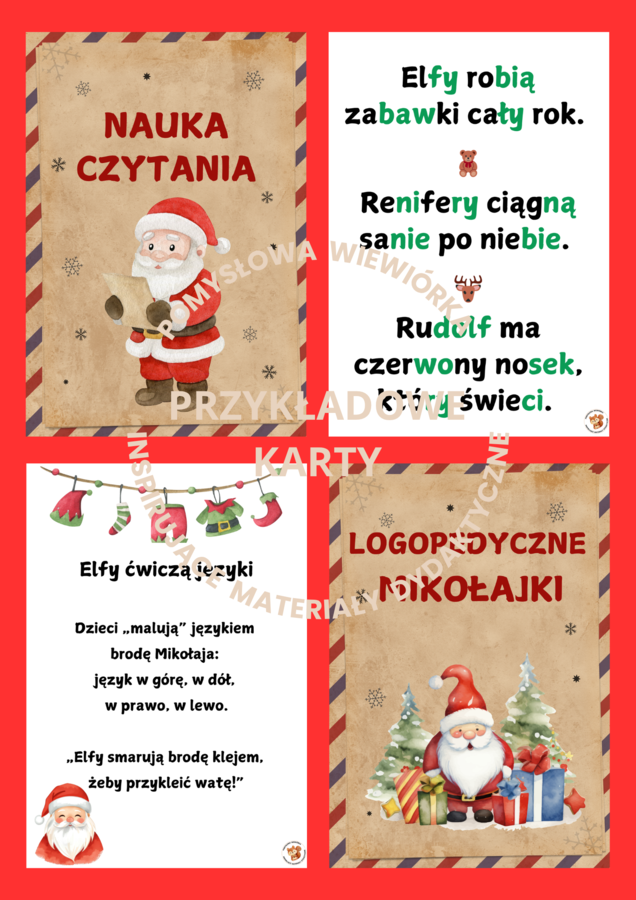 🎅✨ ŚWIĘTY MIKOŁAJ – magiczny pakiet ponad 110 stron do druku!