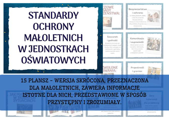 Procedury / Standardy Ochrony Małoletnich - gazetka - 15 plansz