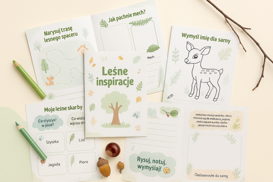 Minialbum „Leśne inspiracje” (do uzupełniania)