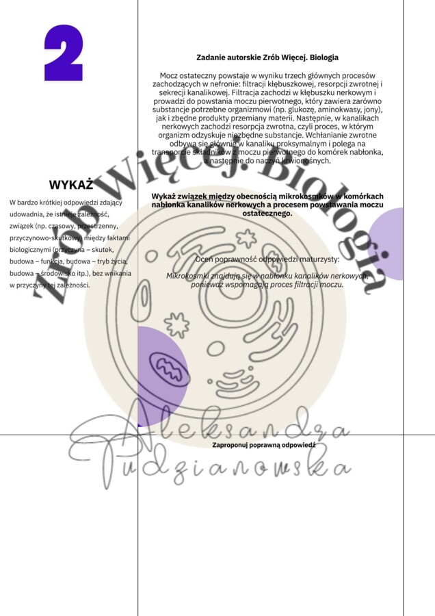 Jak formułować odpowiedzi na maturze z biologii? Karty pracy.