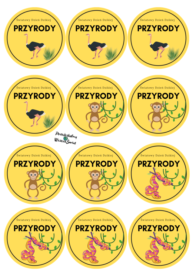 Dzień Dzikiej Przyrody - odznaki