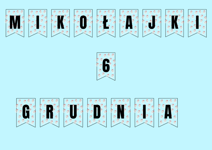 GIRLANDA MIKOŁAJKI 6 GRUDNIA