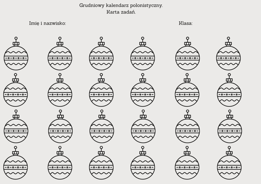 Grudniowy kalendarz polonistyczny-wersja 2.