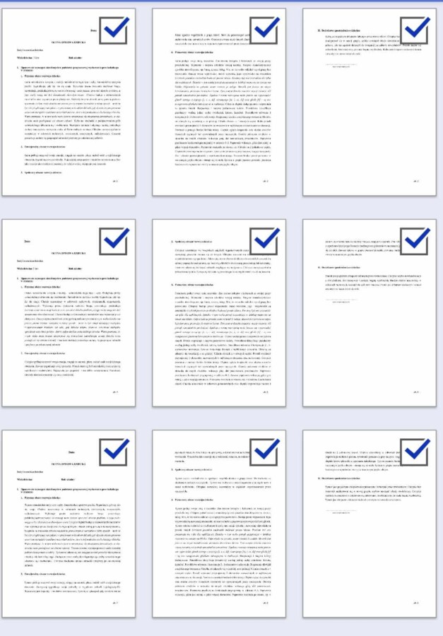 3 przykładowe opisowe diagnozy trzylatka