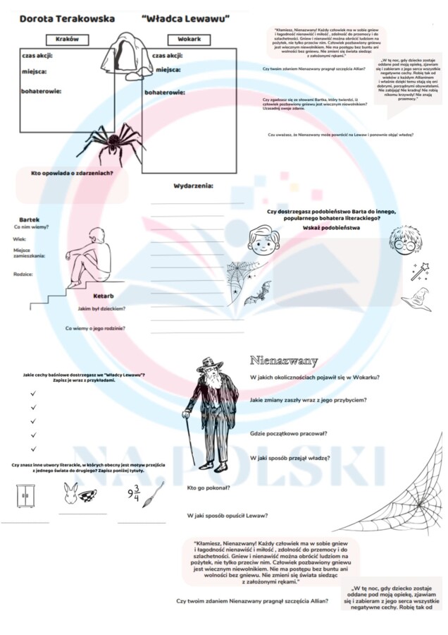 Władca Lewawu - graficzne karty pracy