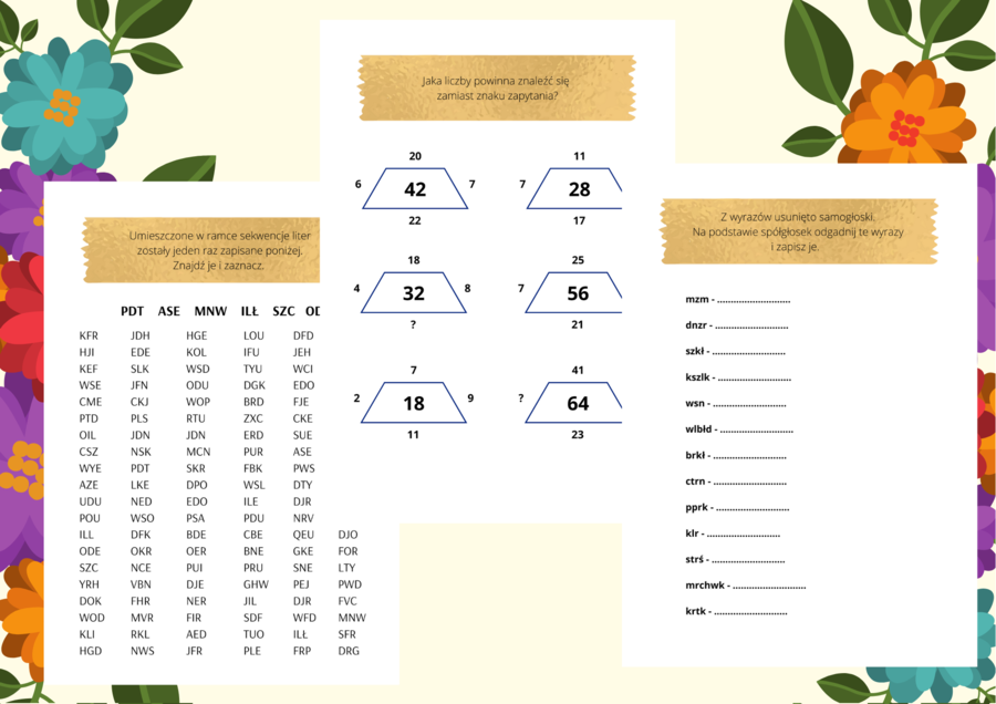 Ćwiczenia na koncentrację – klasy 6 – 8