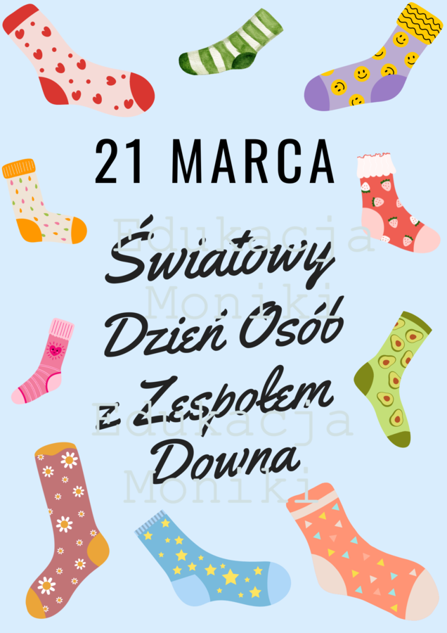 Światowy Dzień Osób z Zespołem Downa; Dzień kolorowej Skarpetki - gazetka