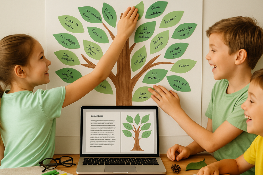 Scenariusz lekcji z języka polskiego. "O lasach" ks. Jan Twardowski