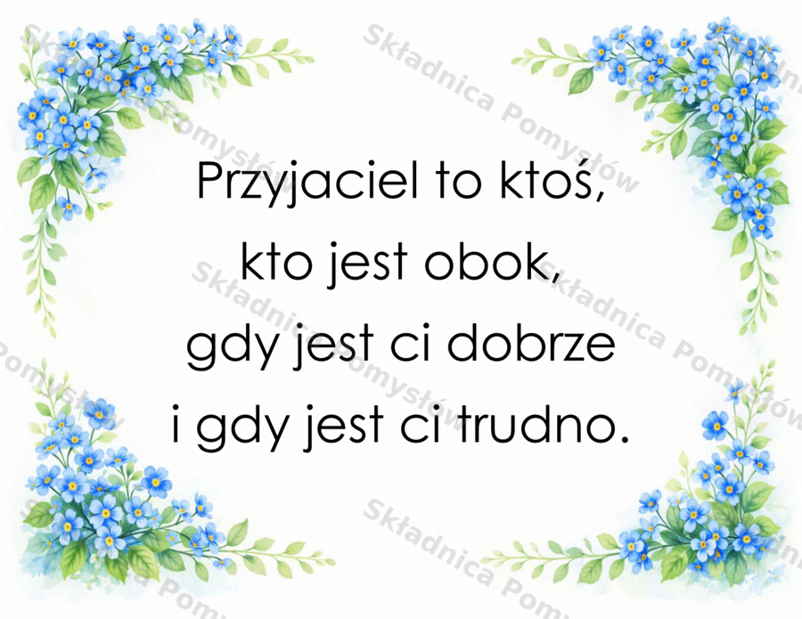 Gazetka szkolna: Przyjaźń - cytaty w ramkach (15 kart A4) + mini karty PDF - dekoracja