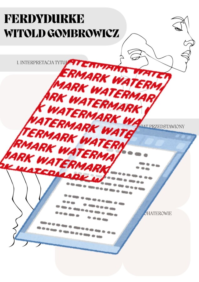 📒Notatnik maturalny „Ferdydurke” Witold Gombrowicz