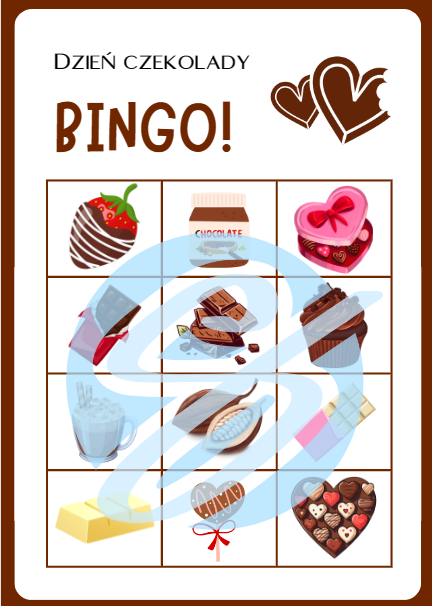 GRA BINGO DZIEŃ CZEKOLADY