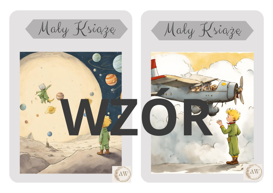 Lekturowe karty do gry "Mały Książę" Materiał cyfrowy