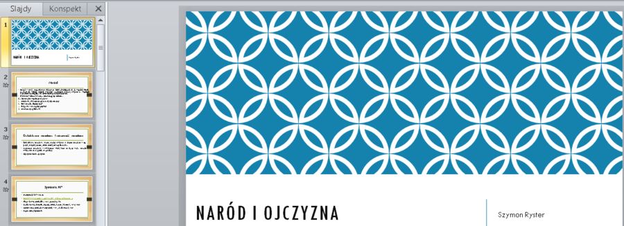 Naród i ojczyzna - prezentacja