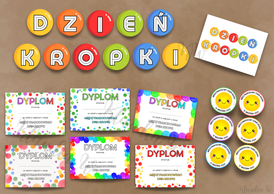 Międzynarodowy Dzień Kropki - zestaw