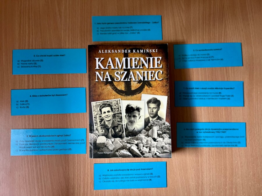 Quiz kołowy - Kamienie na szaniec - zamiast kartkówki