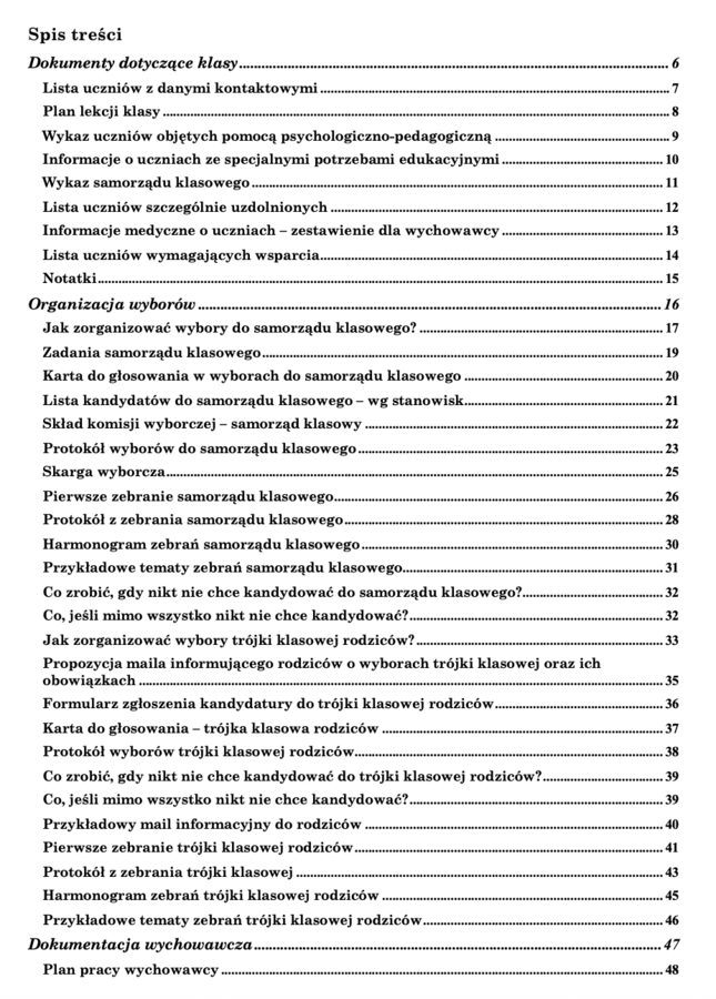 Teczka wychowawcy - 180 stron materiałów!