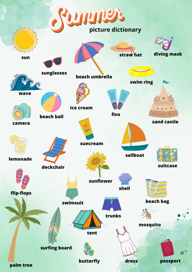 Summer Picture Dictionary