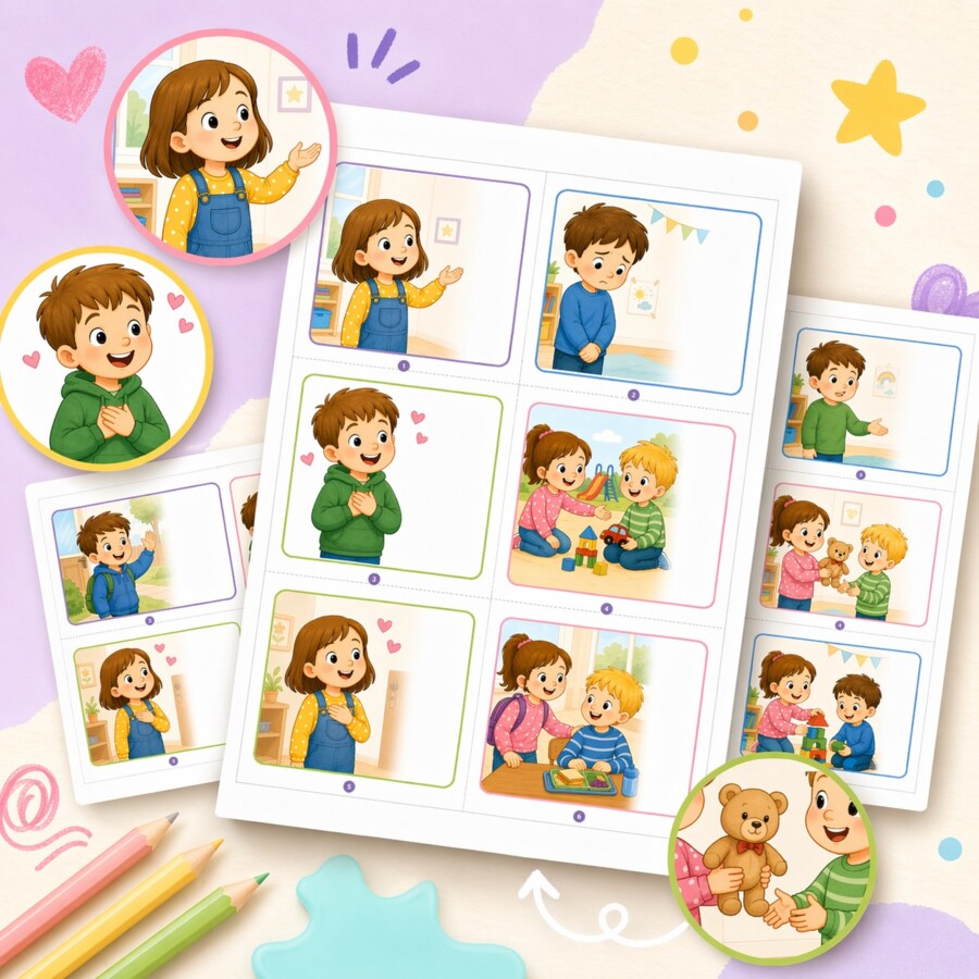 Mówię miło – obrazkowe karty wypowiedzi