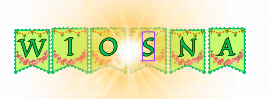 NAPIS WIOSNA - GIRLANDA A4