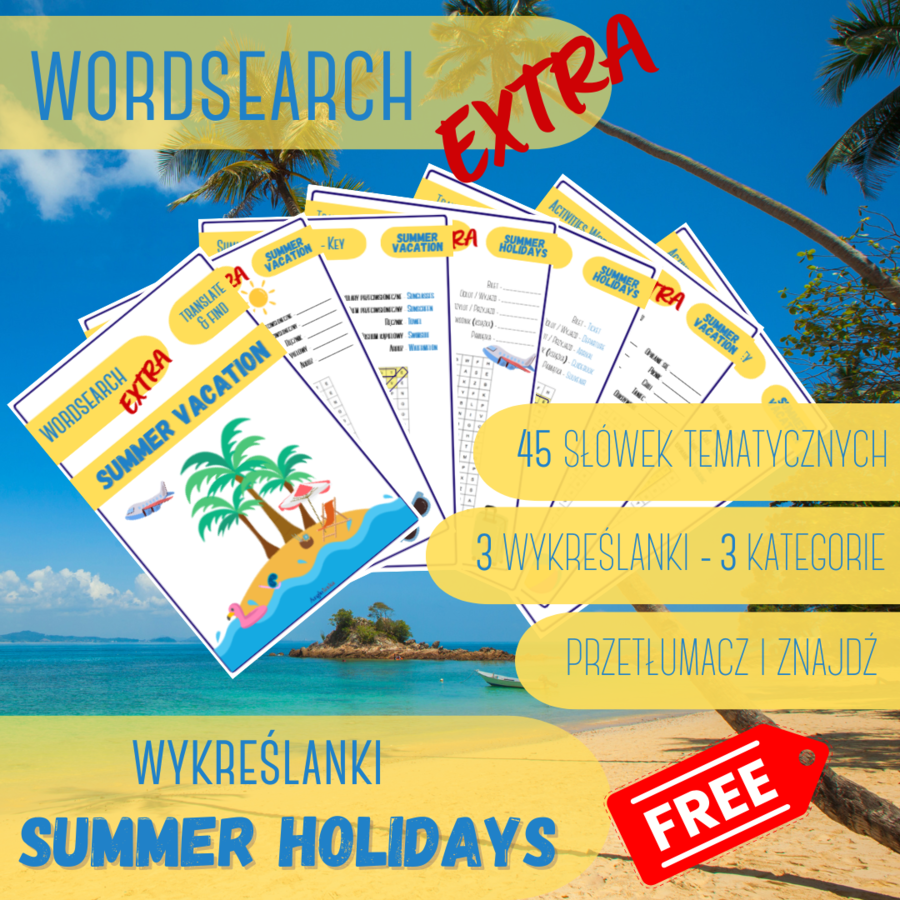 Wykreślanka EXTRA - Summer Holidays