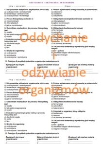 Kartkówka - oddychanie i odżywianie organimów