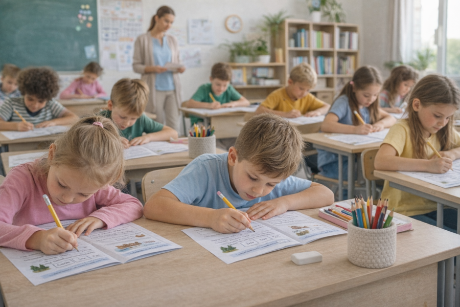 PISOWNIA WYRAZÓW Z Ó I U [Karta pracy, sprawdzian]