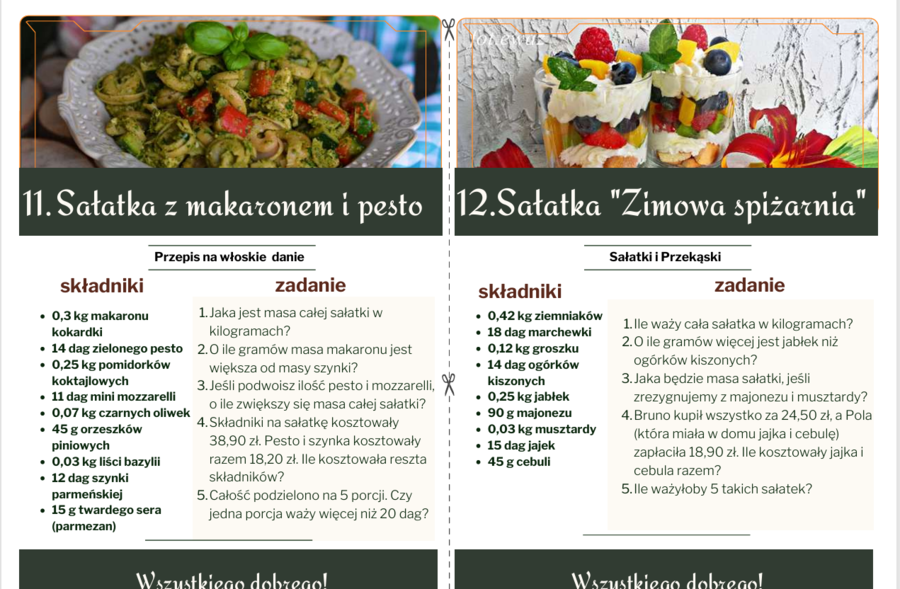 Smaczna matematyka – ułamki dziesiętne (pdf)