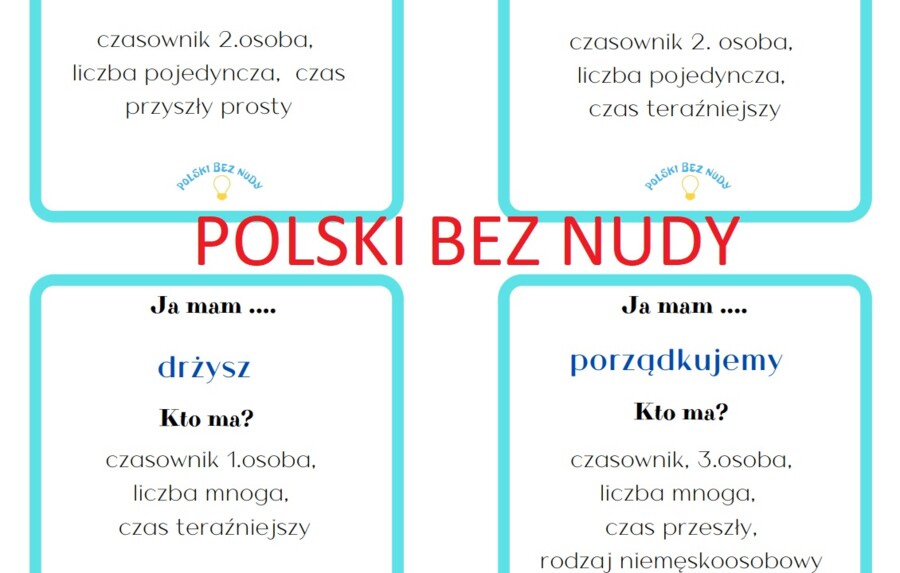 Ja mam, kto ma - czasownik