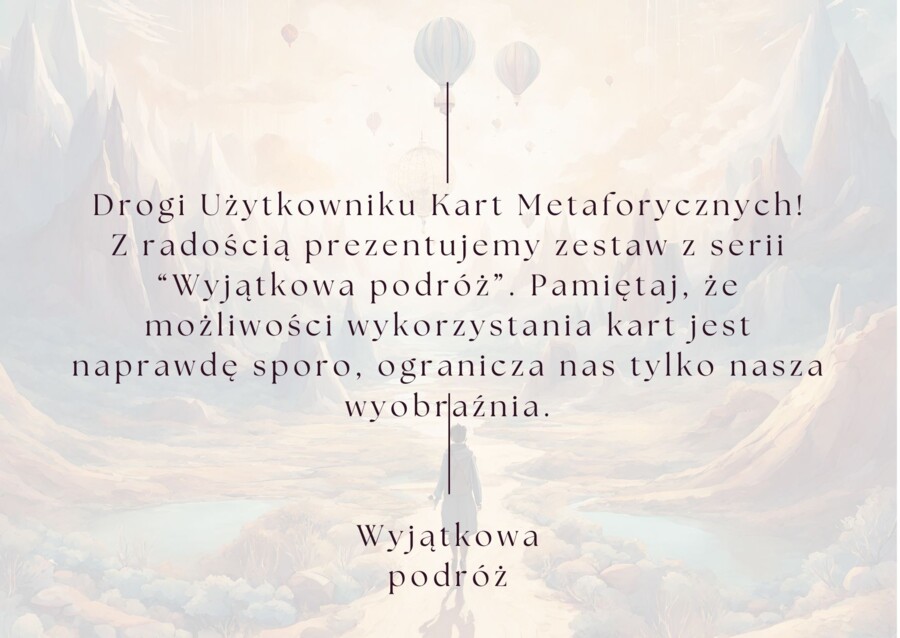 Baśniowe karty metaforyczne wyjątkowa podróż