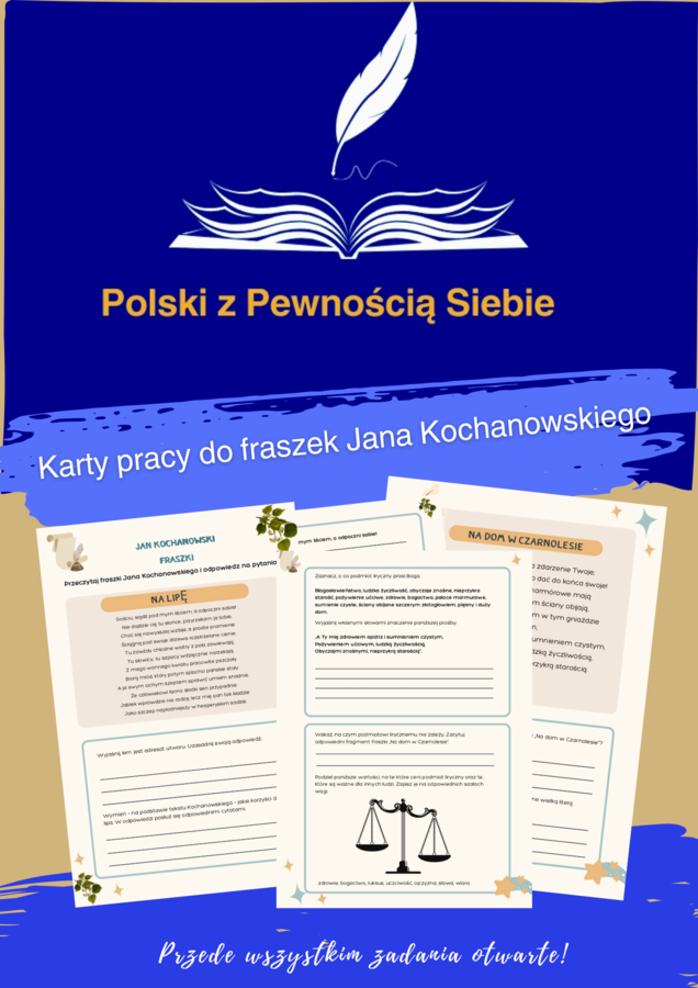 ,,Na lipę" i ,,Na dom w Czarnolesie", czyli jak patrzeć na fraszki Jana Kochanowskiego.