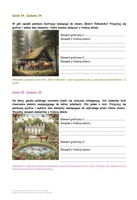 25 zadań z ikonografii - ćwiczenie do E8