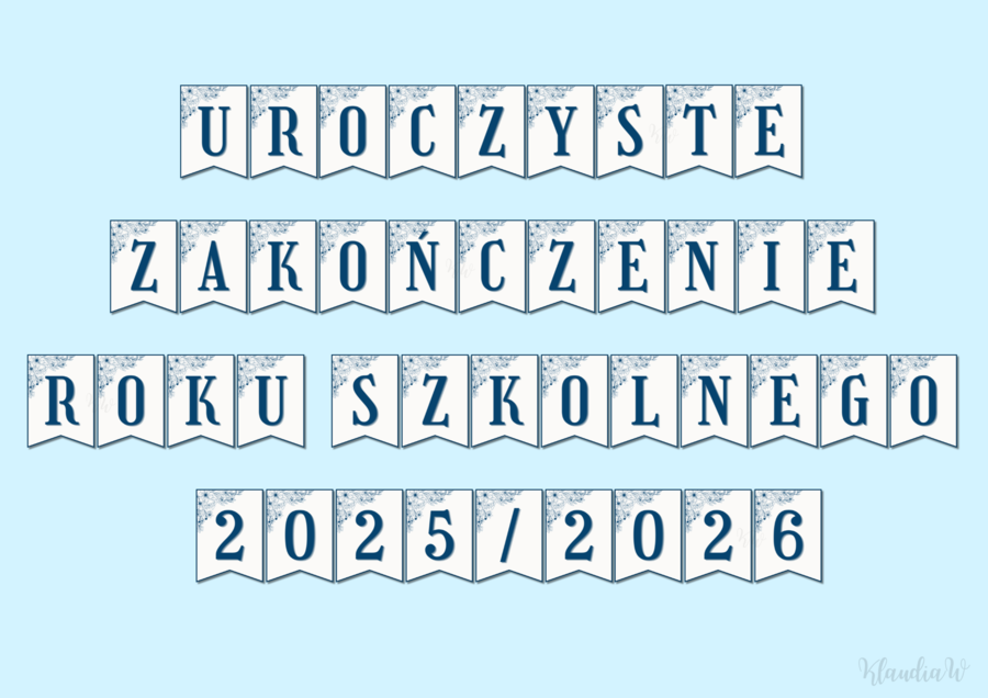 UROCZYSTE ZAKOŃCZENIE ROKU SZKOLNEGO 2025/2026 - GIRLANDA