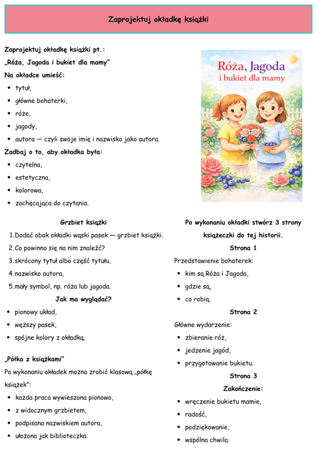 Róża i Jagoda – 20 kart pracy rozwijających czytanie i kreatywność