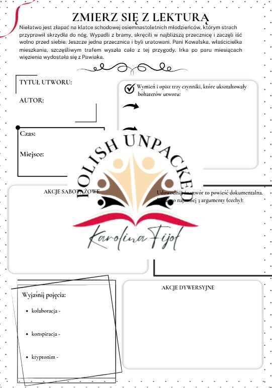 Zmierz się z lekturą "Kamienie na szaniec" Aleksander Kamiński