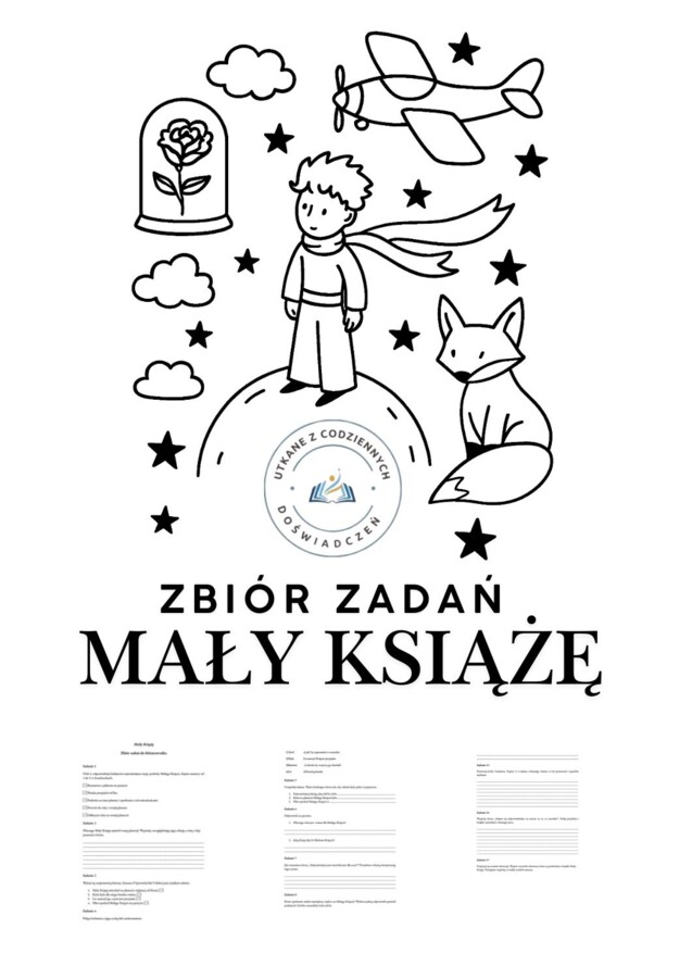 Mały Książę- zbiór zadań do lekturownika z kluczem odpowiedzi