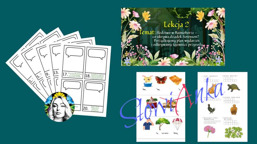 Zestaw materiałów dydaktycznych do omówienia lektury „Baśniobór” Brandona Mulla + PREZENTACJA GRATIS