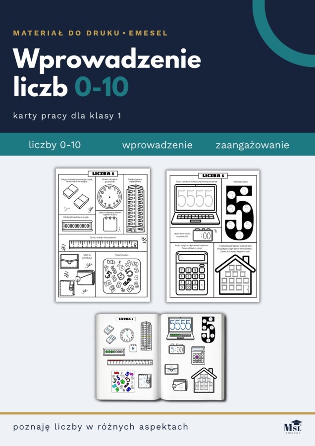 Liczby od 0 do 10 - wprowadzenie + kaligrafia