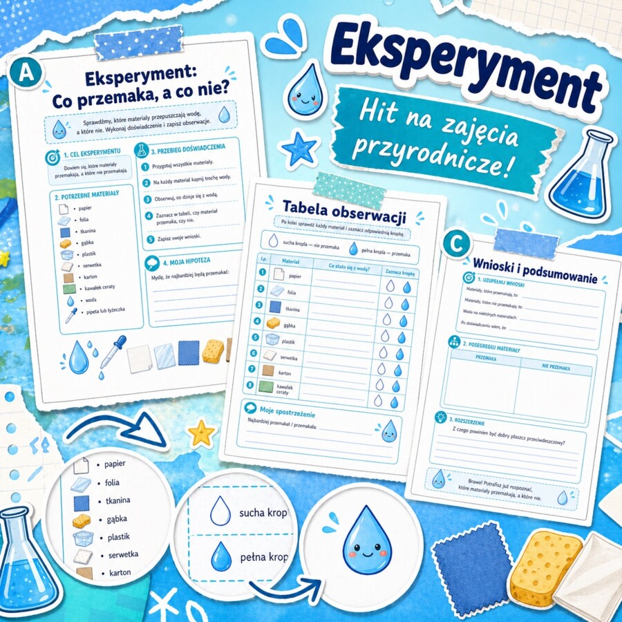 Eksperyment. Co przemaka, a co nie?