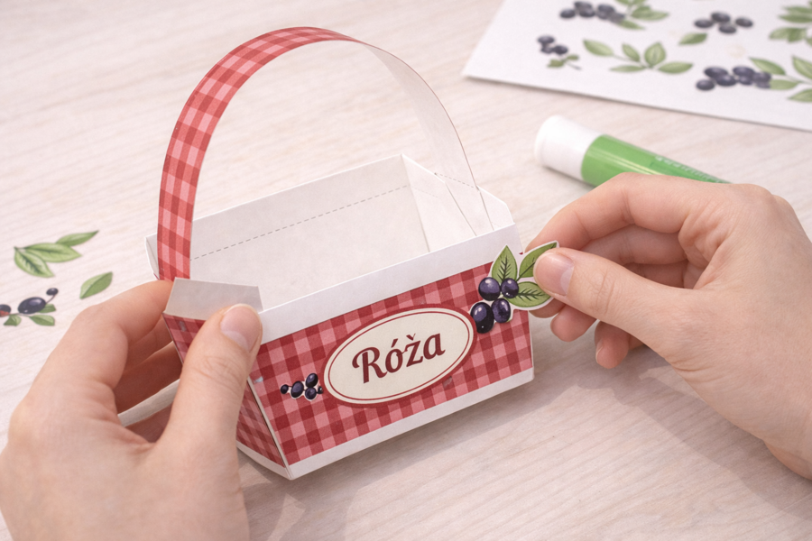 Wycinanka. Koszyk Róży