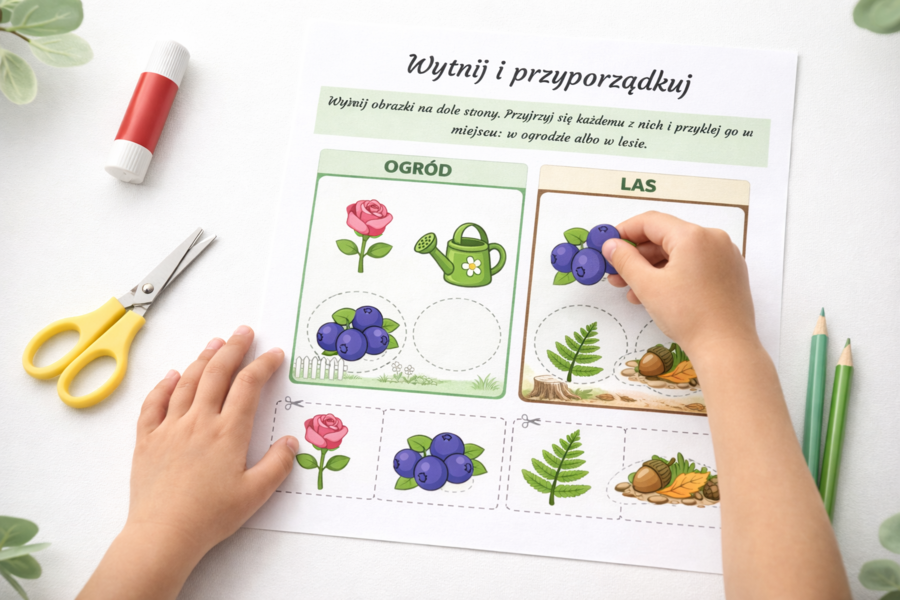 Czy to ogród, czy las? [Karta pracy]