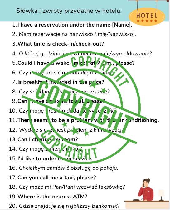 🧳 „Angielski w podróży: Lotnisko & Hotel – MEGA PAKIET tematyczny A2–B1” 📦 2 w 1! Zestaw PDF z ćwiczeniami, dialogami i przydatnymi zwrotami – taniej w pakiecie!