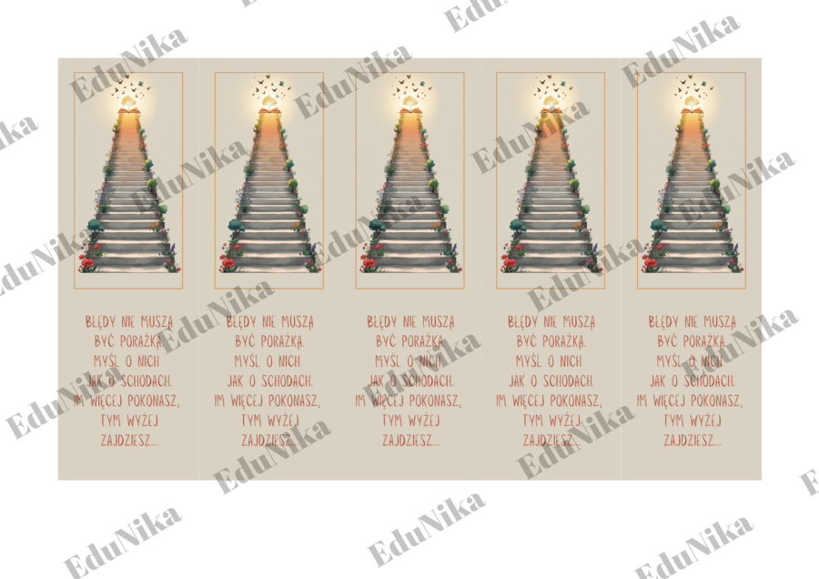 Zakładka z hasłem motywującym