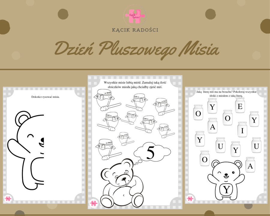 Dzień Pluszowego Misia - zadania