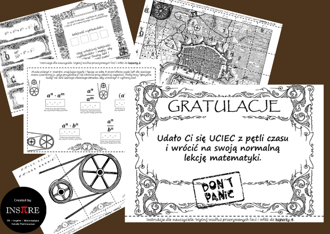 Potęgi klasa 7-8. Matematyczny Escape Room. Odkrywanie praw działań na potęgach.