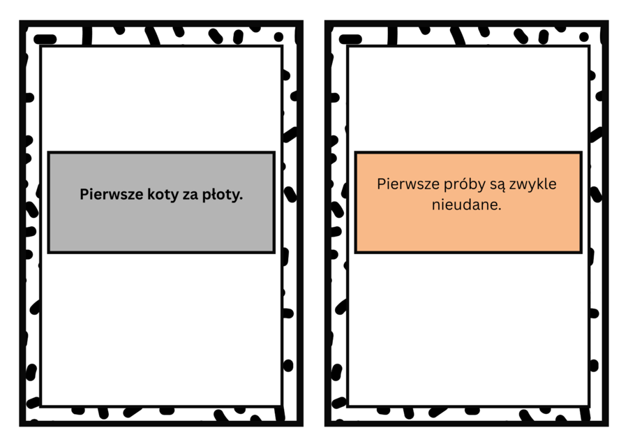 Fiszki, przysłowia, zestaw, 10 przysłów, pdf