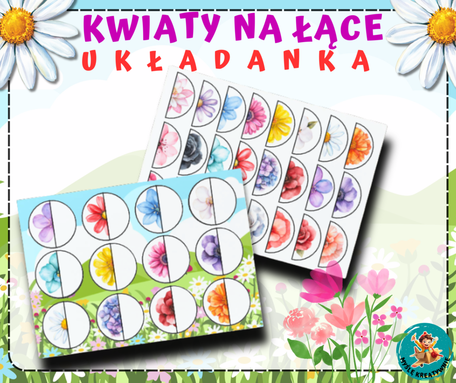 ŁĄKA: gra logiczna "KWIATY NA ŁĄCE"