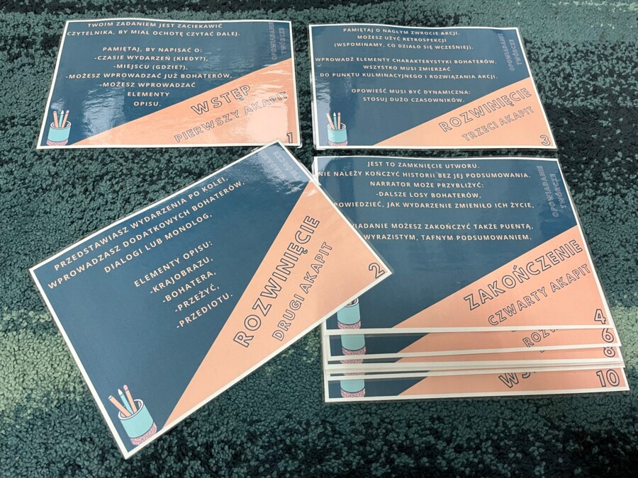 Opowiadanie twórcze – wskazówki - przydatne słownictwo